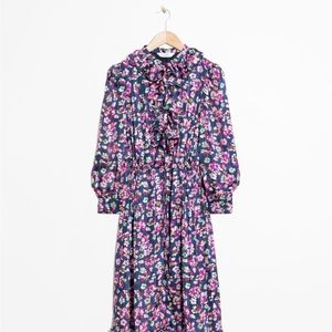 & Other Stories Floral Print ruffle dress